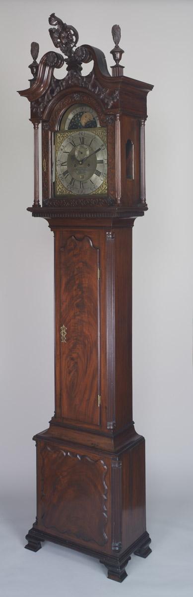 1952.0247 Clock, Tall clock, view 2