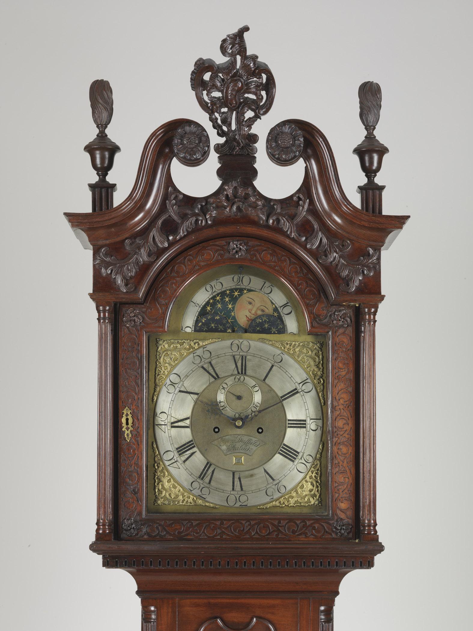 1952.0247 Clock, Tall clock, view 3