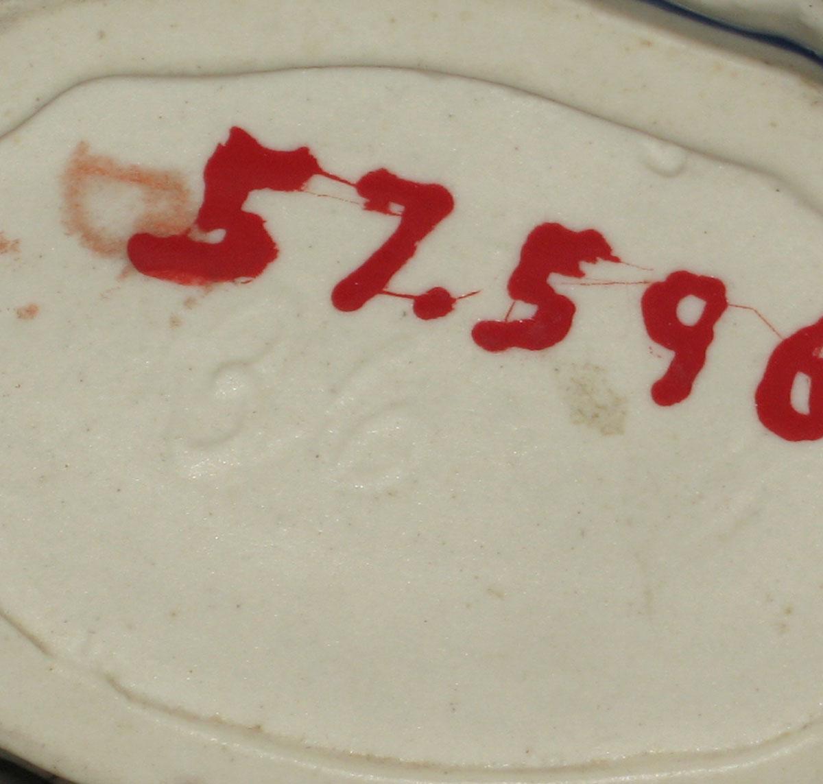 1957.0596 Stoneware jug (mark)