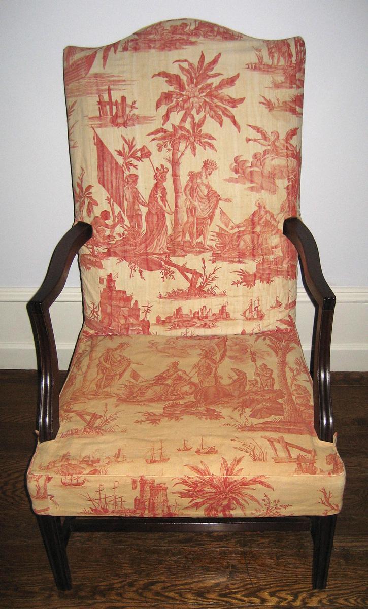1957.0612 Chair, 1969.5514 Slip cover, view 2