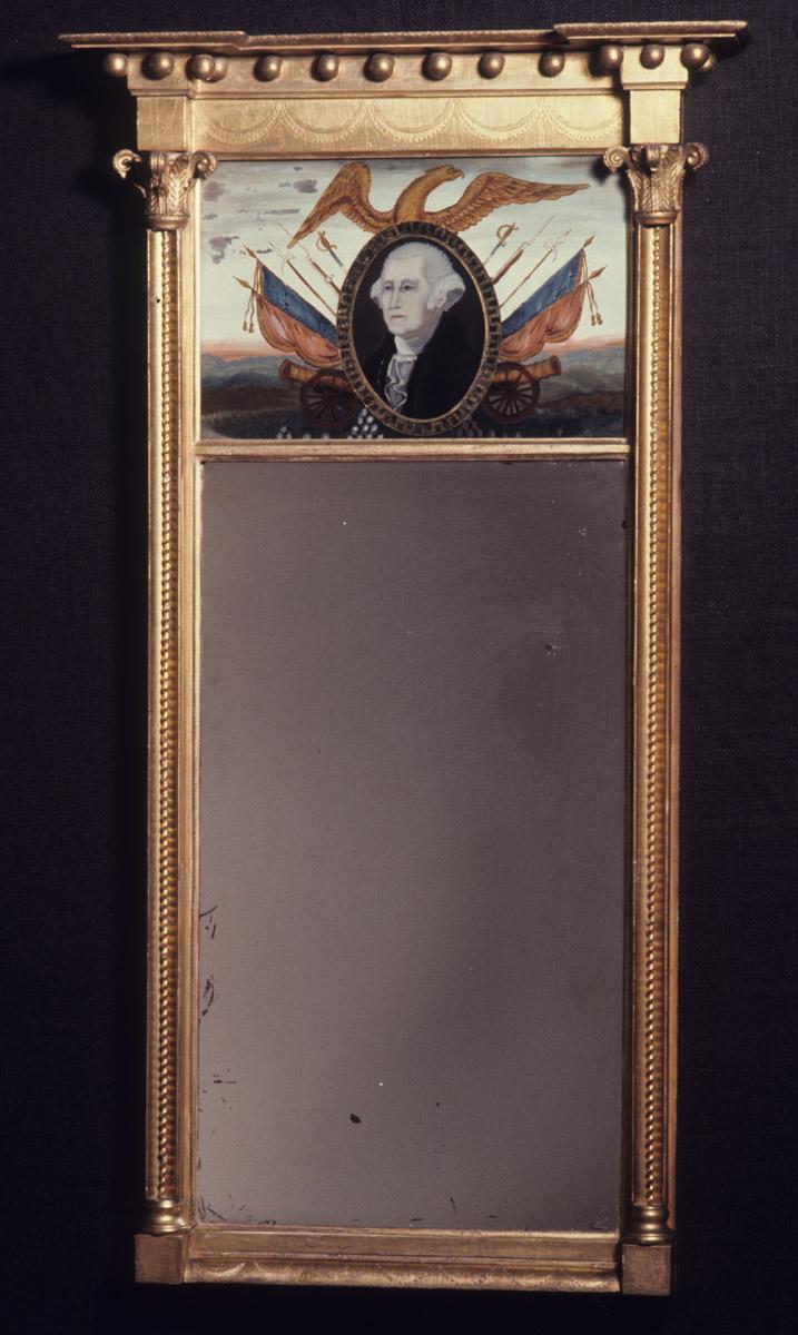 1957.0615 Looking glass or mirror, view 2