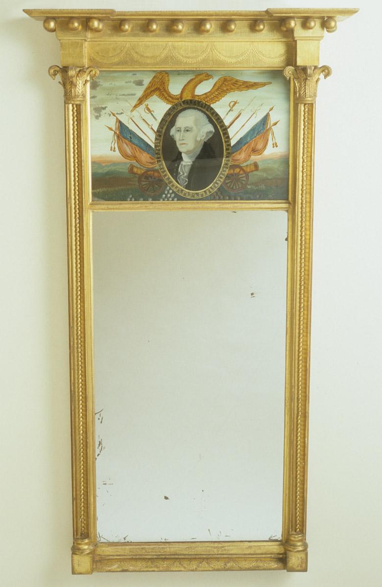 1957.0615 Looking glass or mirror, view 3