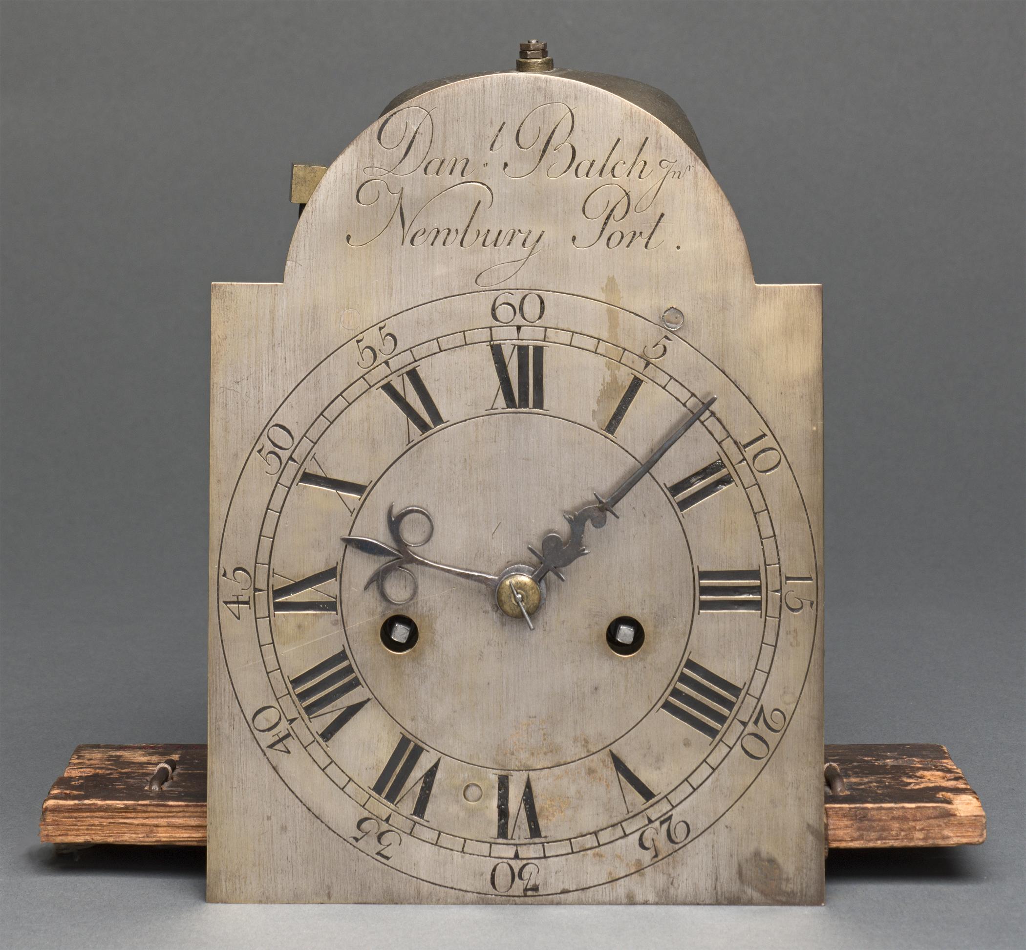 1957.0628 F Clock movement, view 1