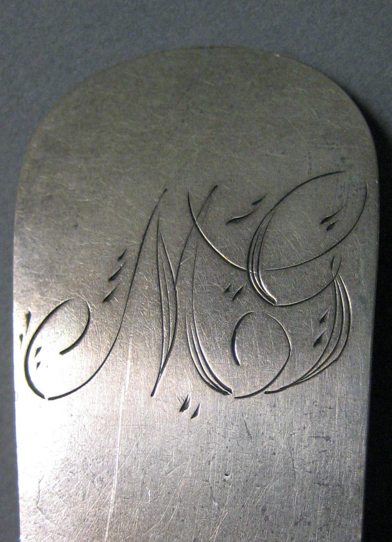 1970.0145 Tablespoon engraving