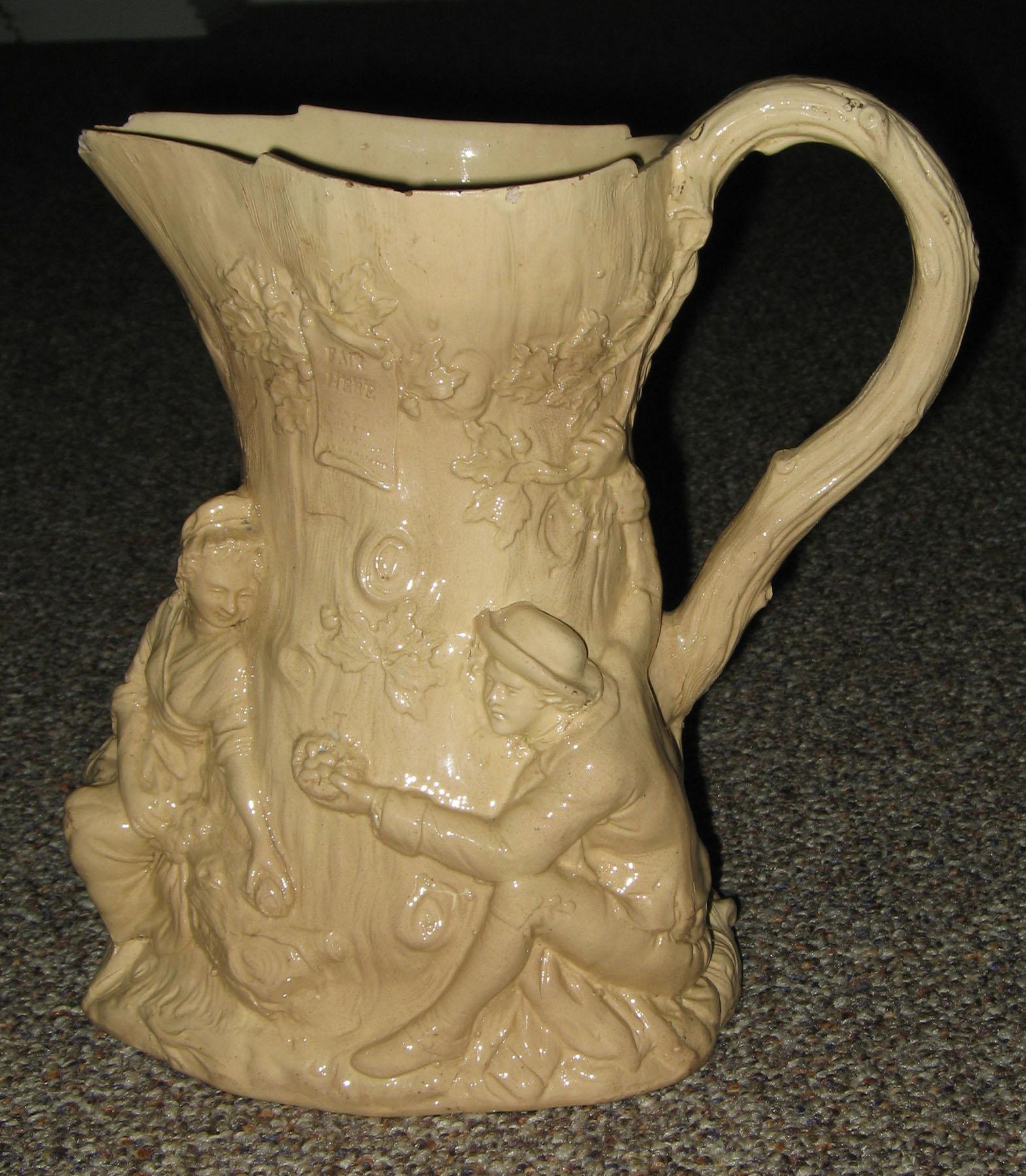 1970.0160 Fair Hebe cane-colored jug