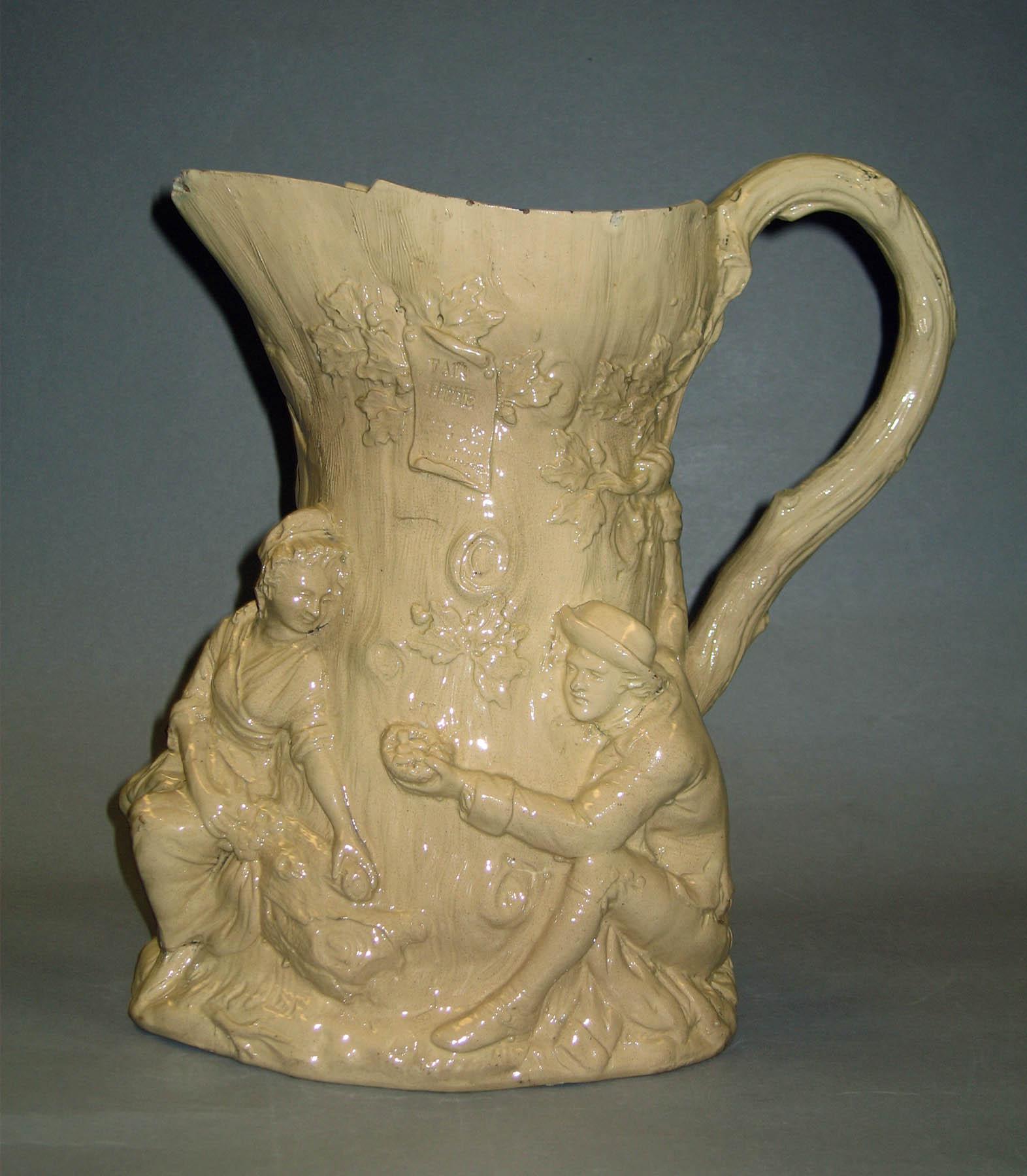 1970.0160 Fair Hebe cane-colored jug (side 1)
