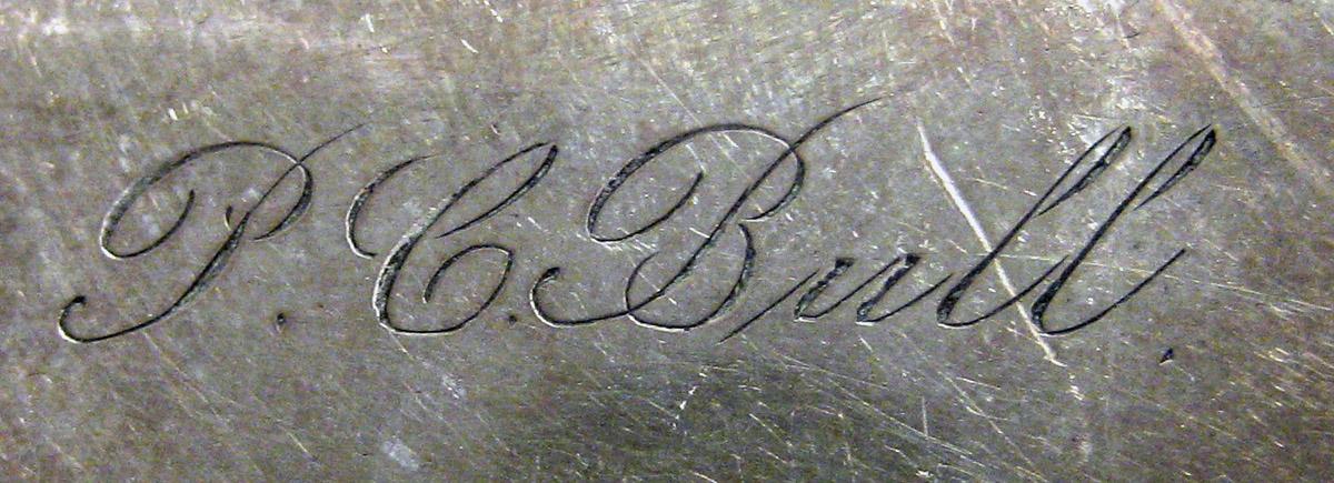 1970.0165 Teaspoon engraving underside