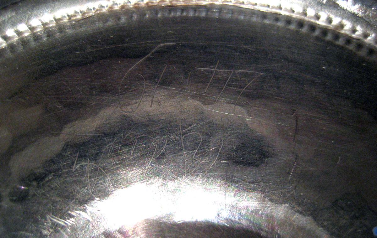 1970.0192.001 Silver Teapot inscription 2