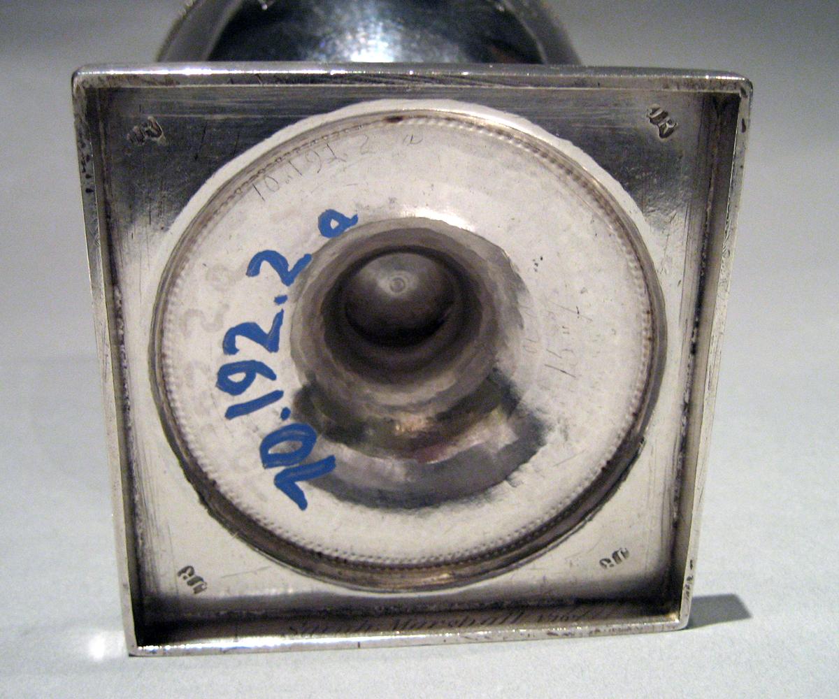 1970.0192.002 A, B Silver Sugar Bowl underside