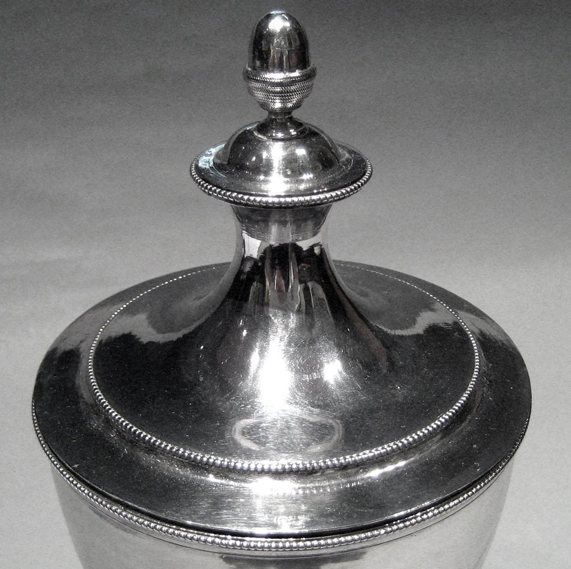 1970.0192.002 A, B Silver Sugar Bowl lid