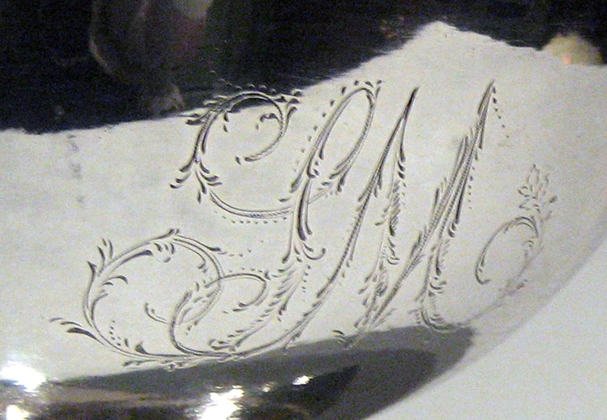 1970.0192.004 Silver Waste Bowl engraving
