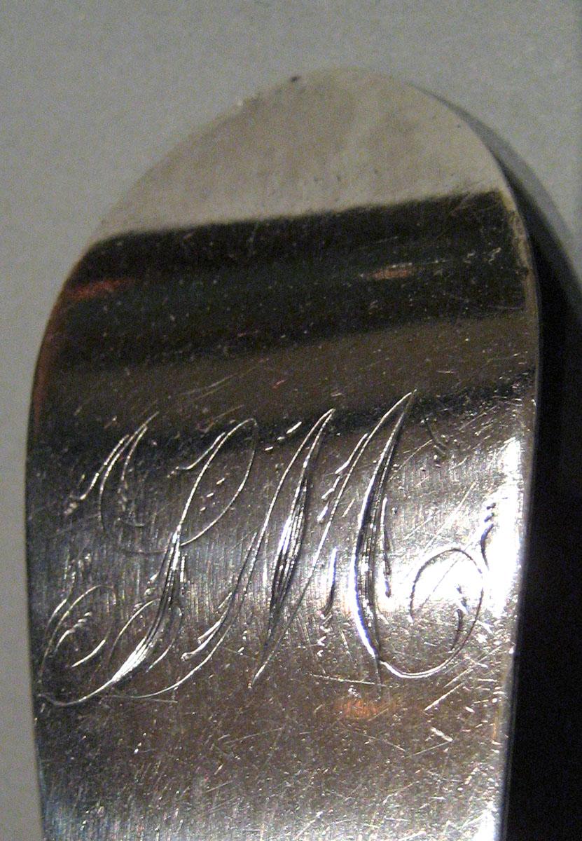 1970.0196 Silver Ladle engraving