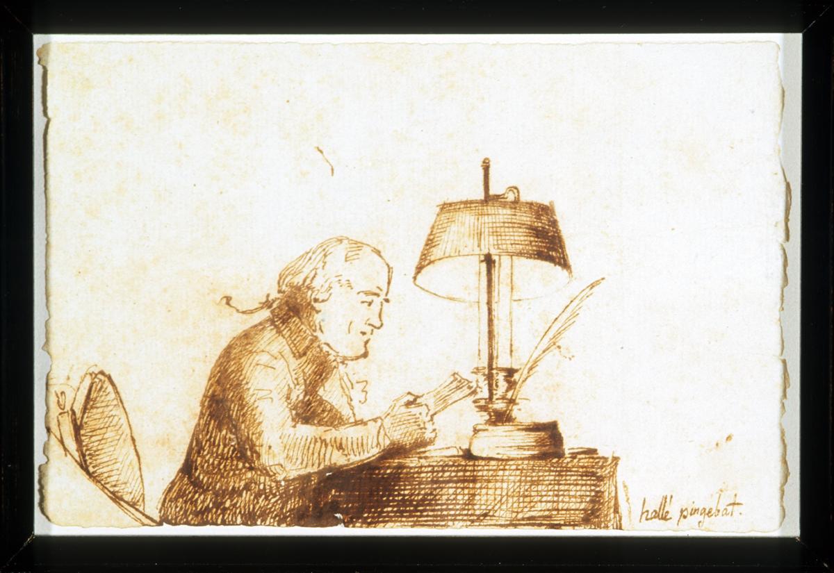 1957.0641 A, B Drawing and Frame