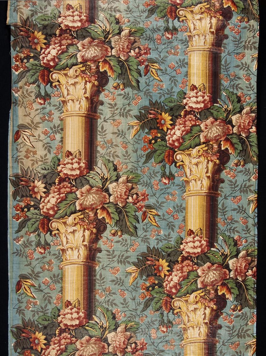 1970.0235 Textile, printed, detail 1