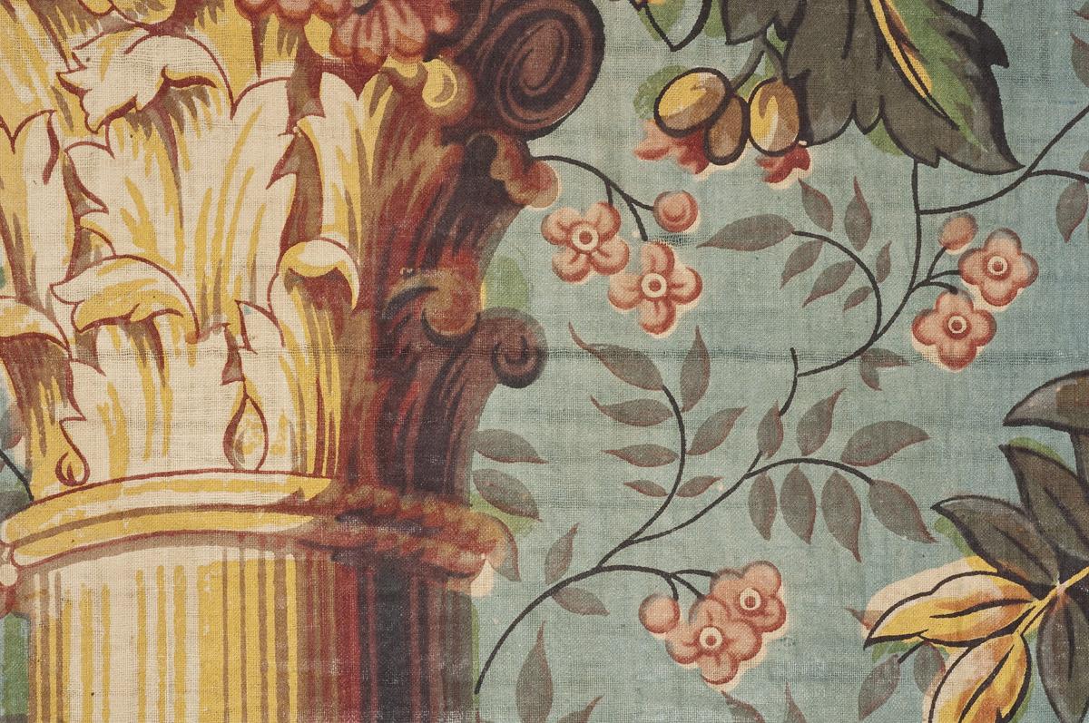 1970.0235 Textile, printed, detail 4