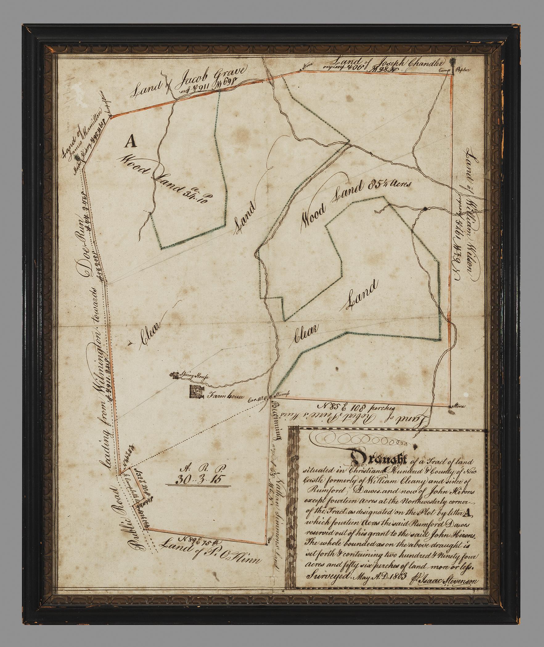 1957.0642 A Drawing, B Frame, view 1