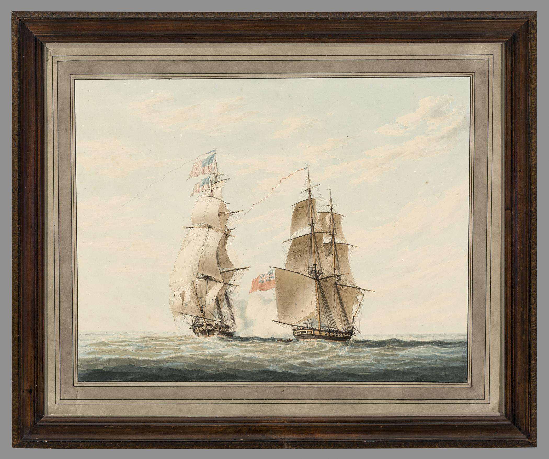 1957.0643.001 A Watercolor, B Frame, view 1