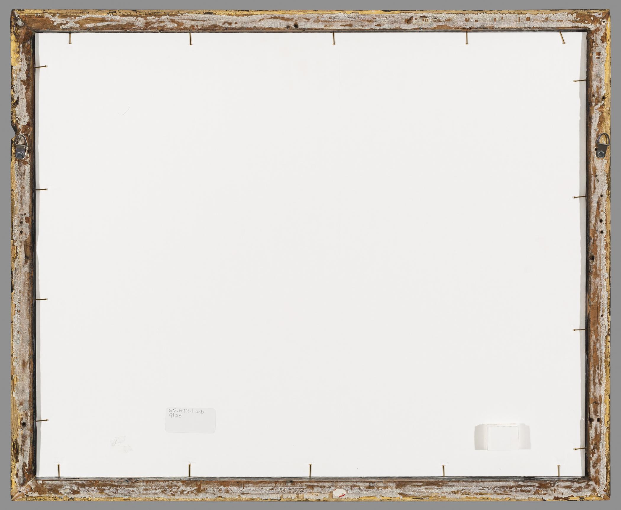 1957.0643.001 A Watercolor, B Frame, view 2, reverse