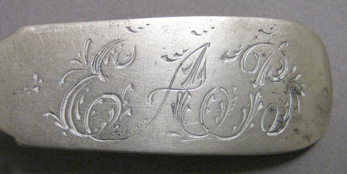 1970.0259 Teaspoon engraving