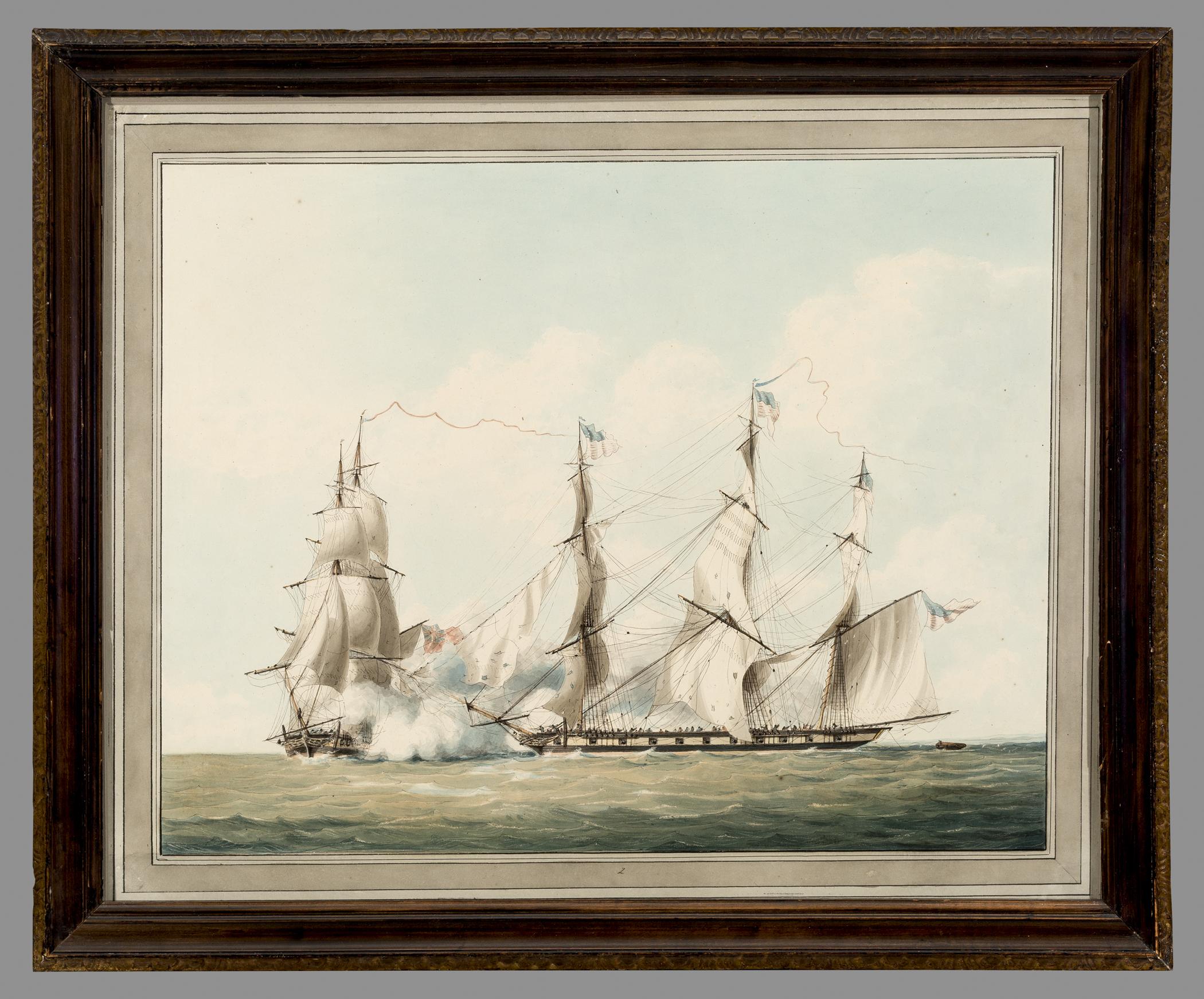 1957.0643.002 A Watercolor, B Frame, view 1