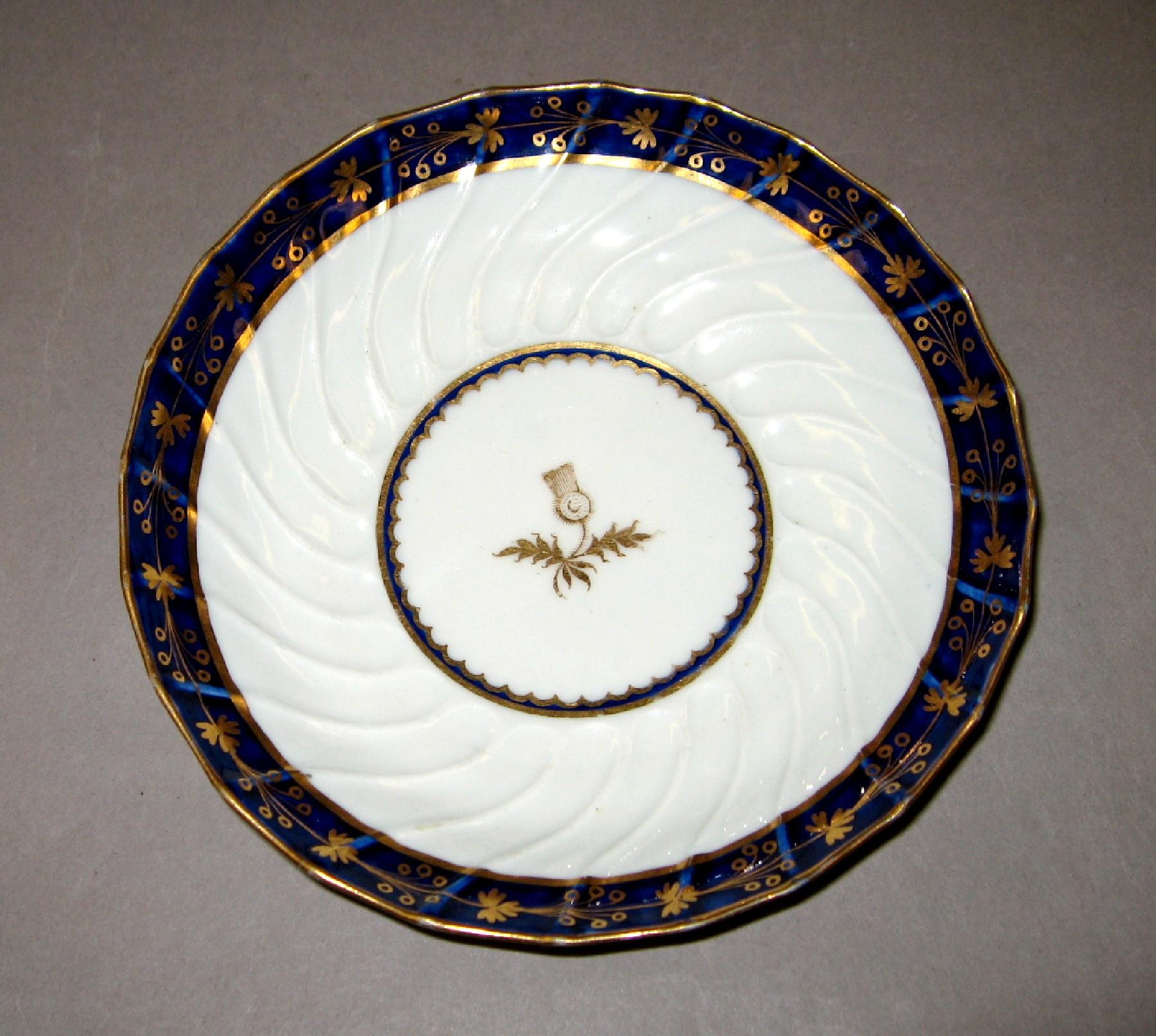 1970.0272 Worcester soft-paste porcelain saucer