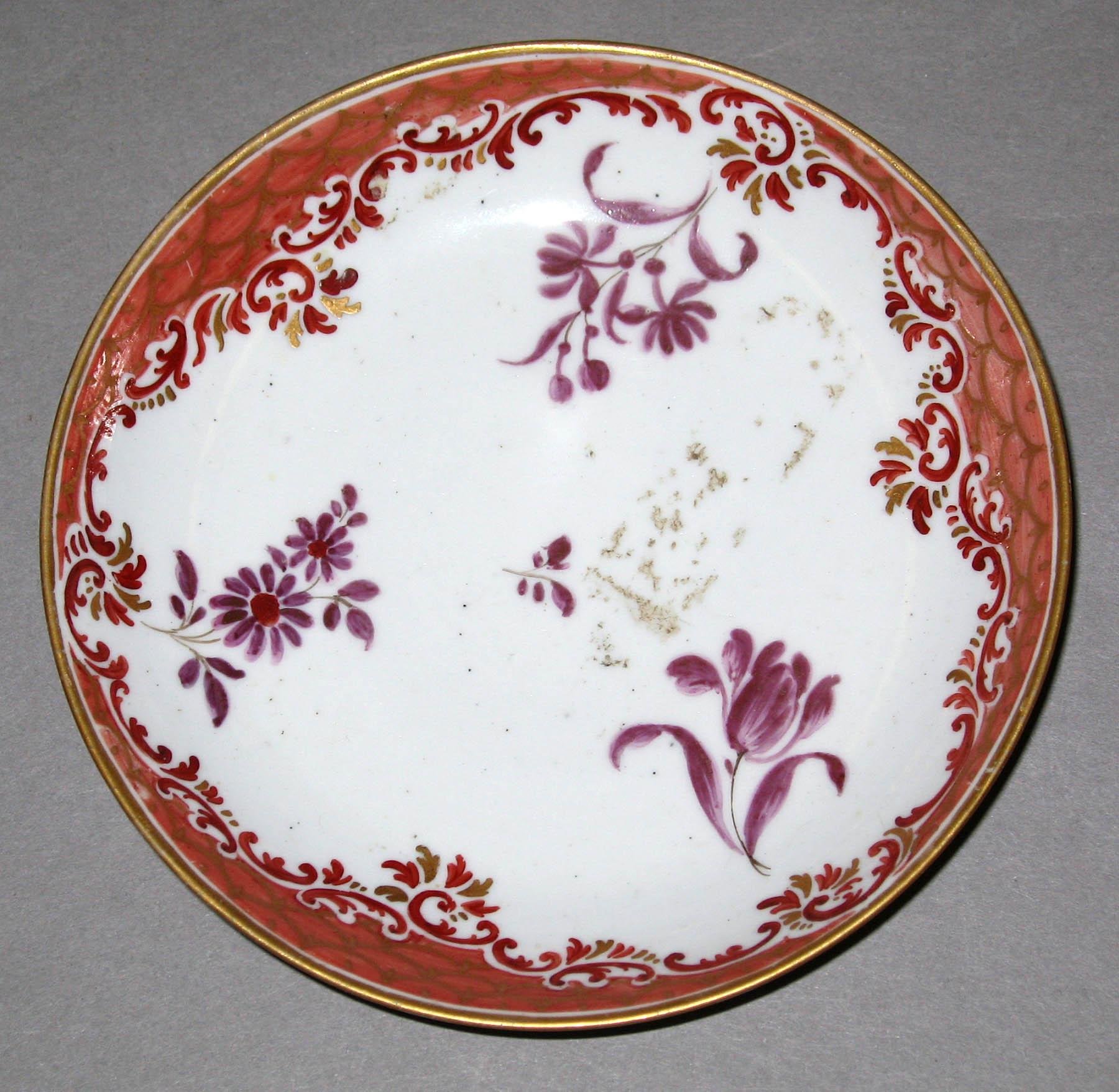 1970.0280 Cozzi porcelain saucer