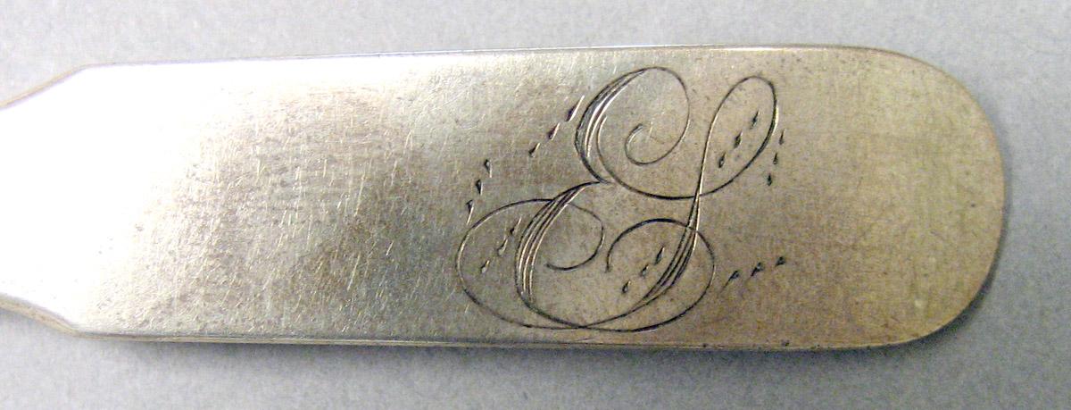 1970.0288 Silver Spoon engraving