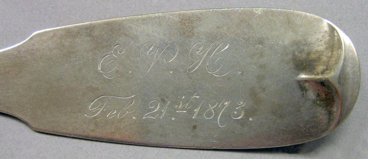 1970.0289 Silver Spoon engraving underside
