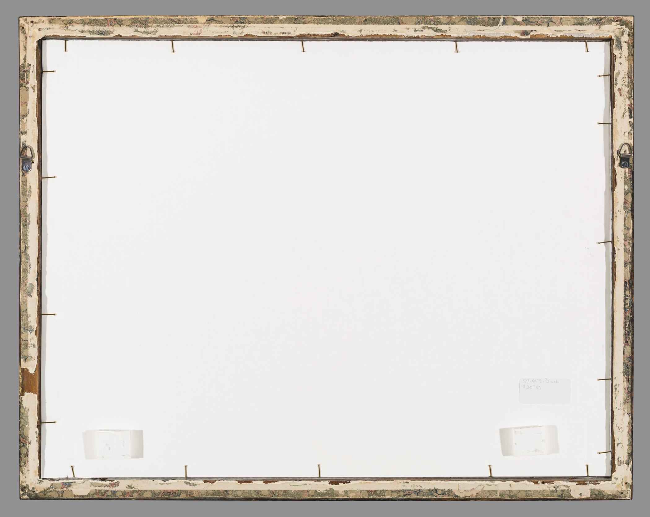 1957.0643.003 A Watercolor, B Frame, view 2, reverse