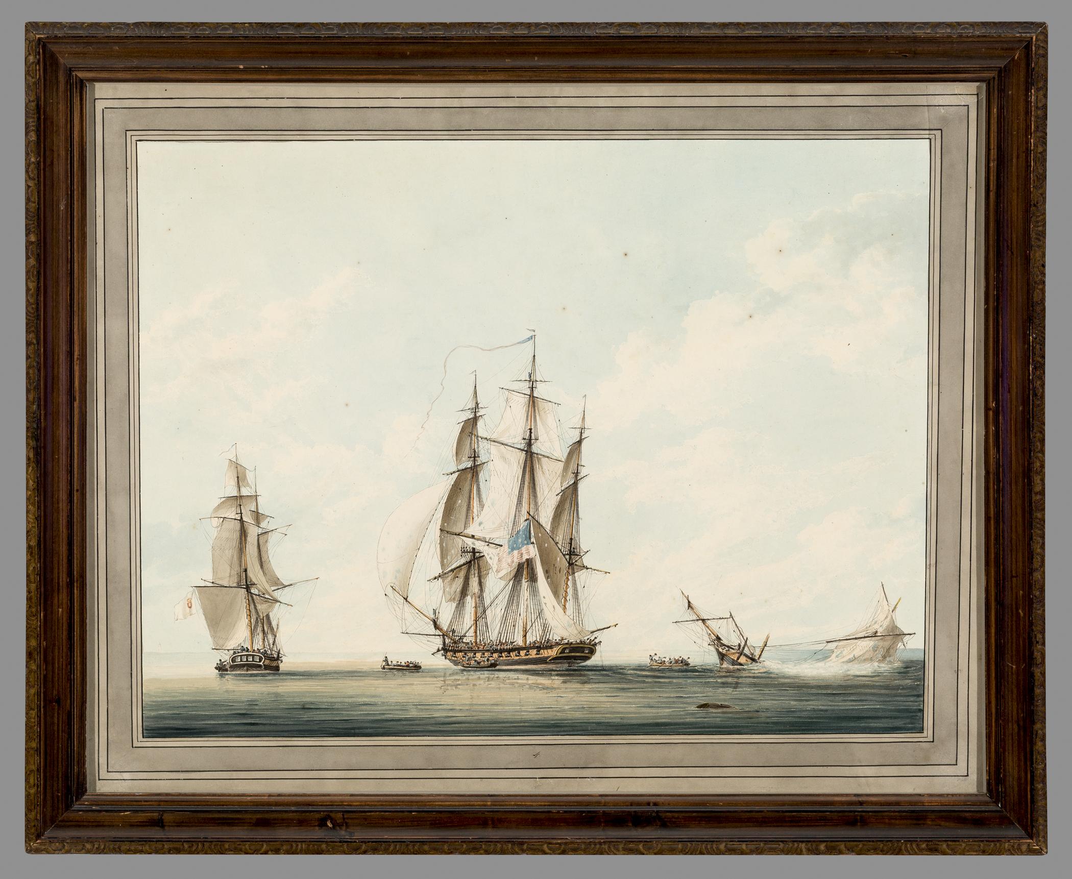 1957.0643.004 A Watercolor, B Frame, view 1