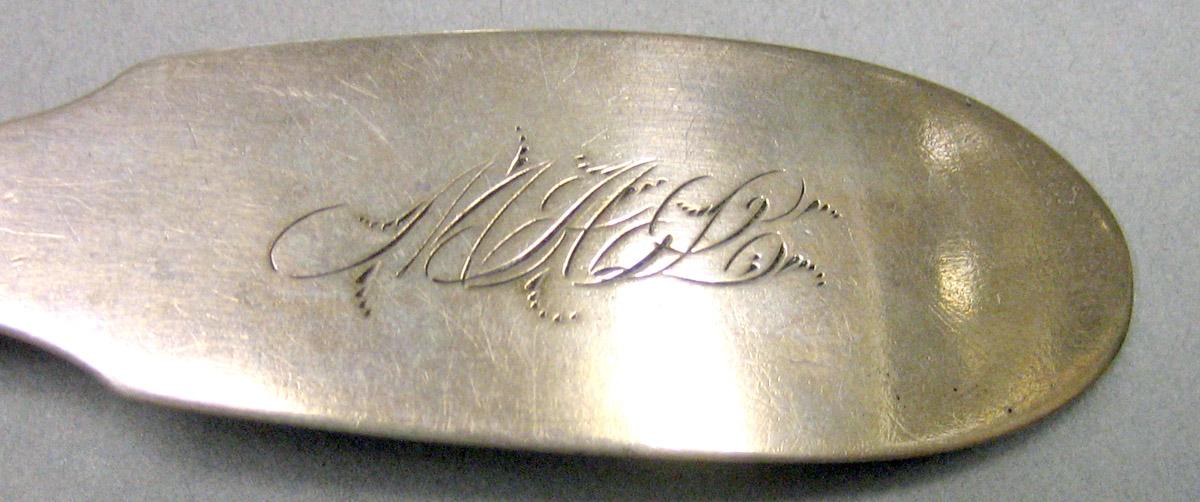 1970.0320 Silver Spoon engraving upper surface