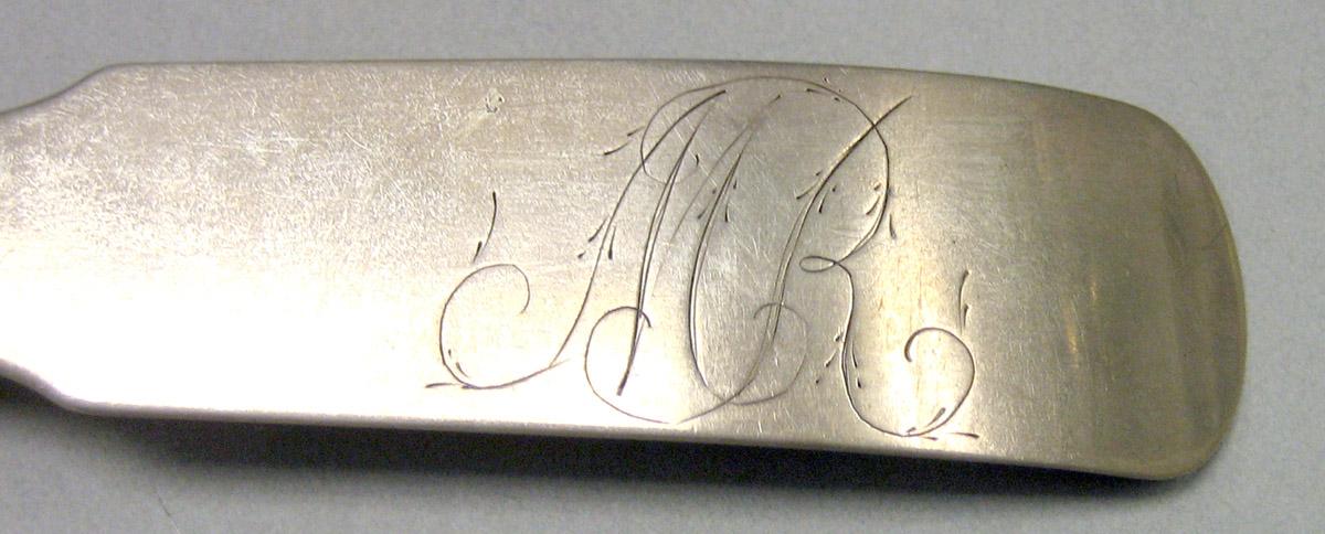 1970.0325 Silver Spoon engraving upper surface