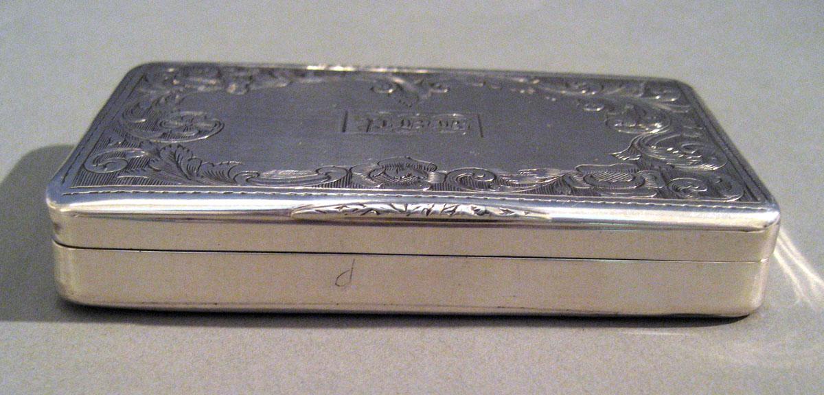 1970.0351 Silver Snuff Box front