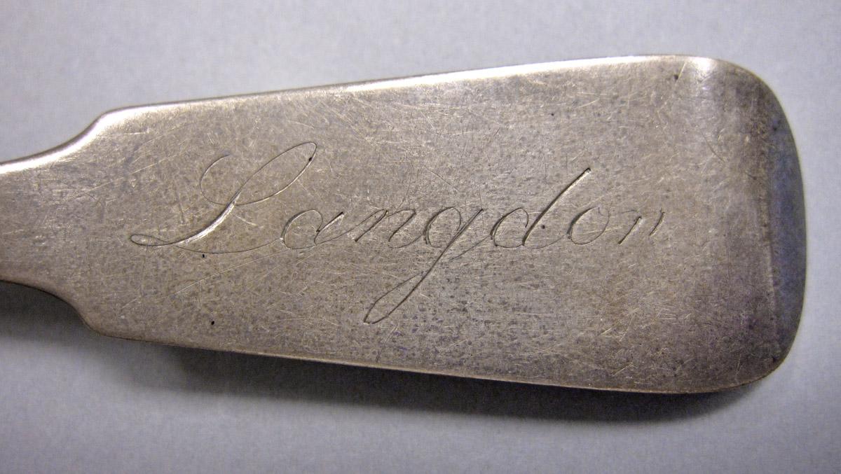 1970.0367 Spoon, engraving