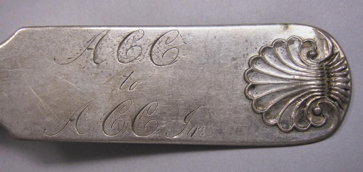 1970.0395 Spoon, engraving
