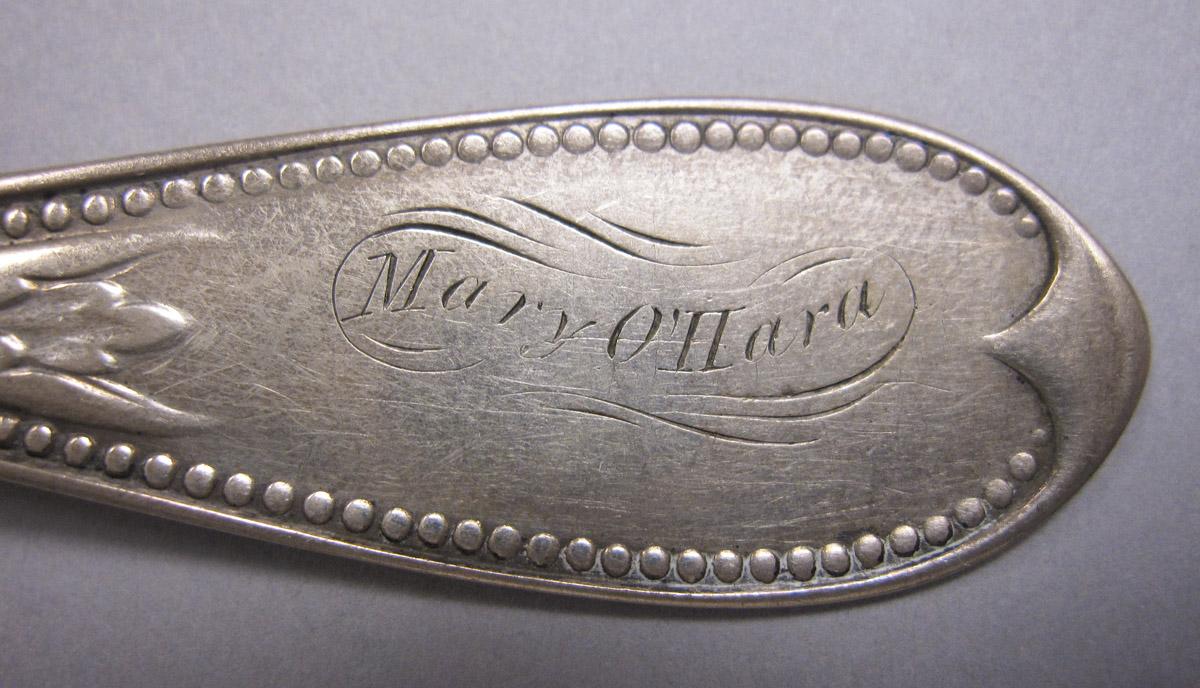 1970.0397 Spoon, engraving