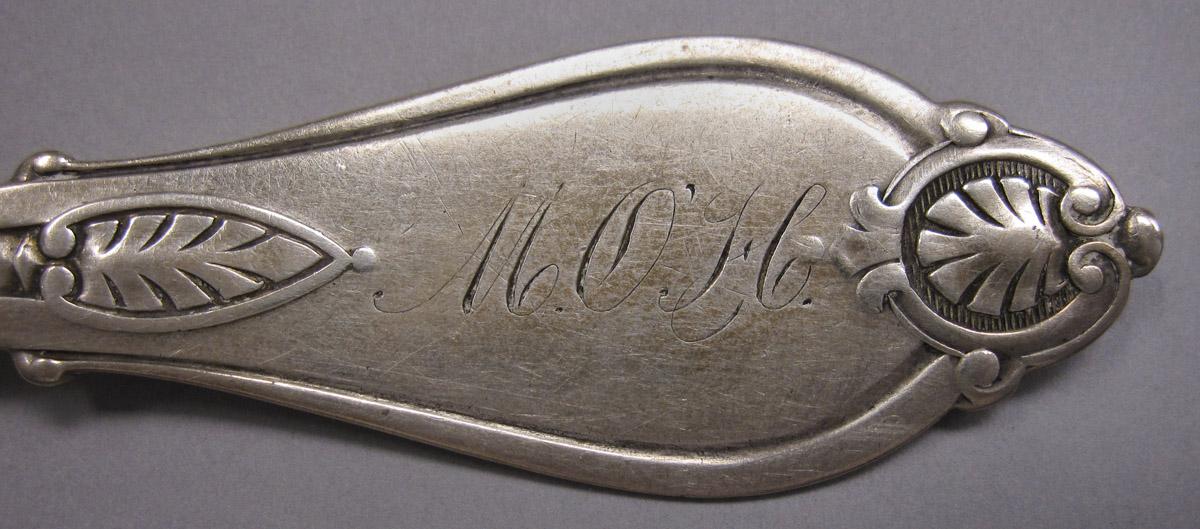1970.0398 Spoon, engraving