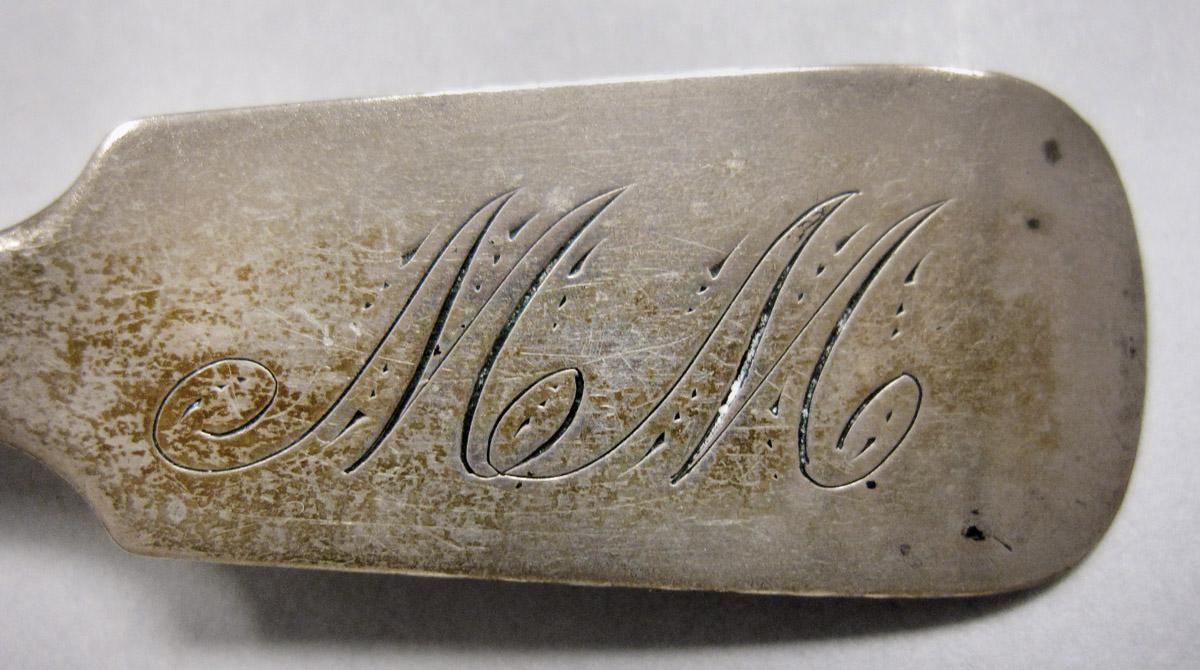 1970.0443 Spoon, engraving