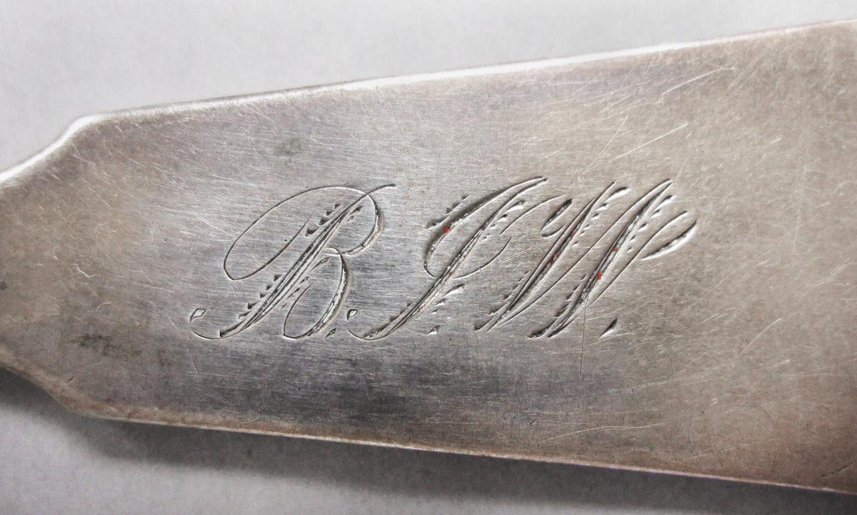 1970.0446 Spoon, engraving