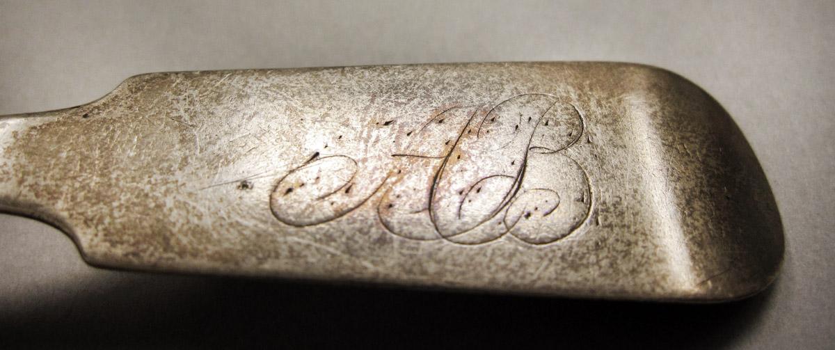 1970.0449 Spoon, engraving view 2