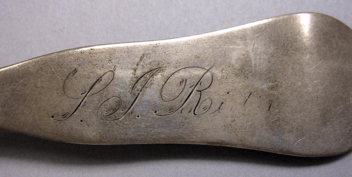 1970.0451 Spoon, engraving