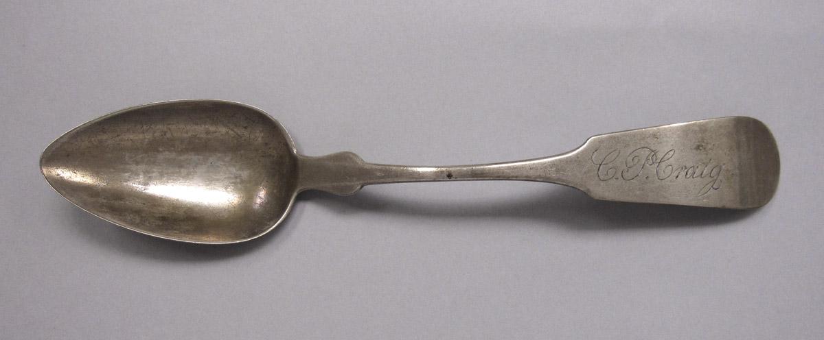 1970.0454 Spoon, upper surface