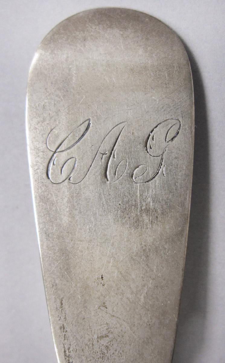 1970.0456 Spoon, engraving