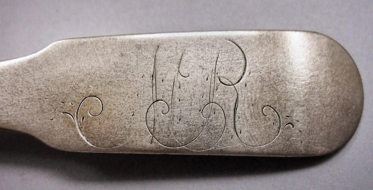 1970.0458 Spoon, engraving