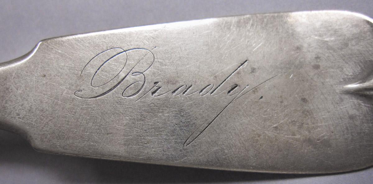 1970.0460 Spoon, engraving