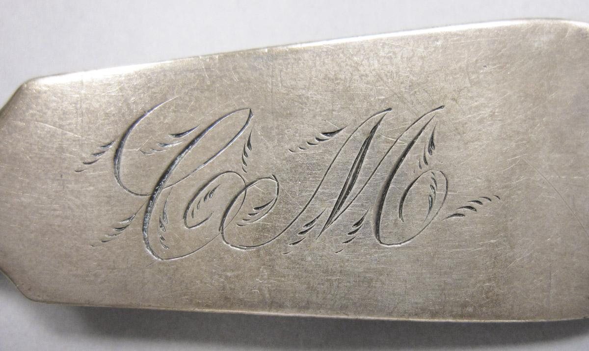 1970.0461 Spoon, engraving