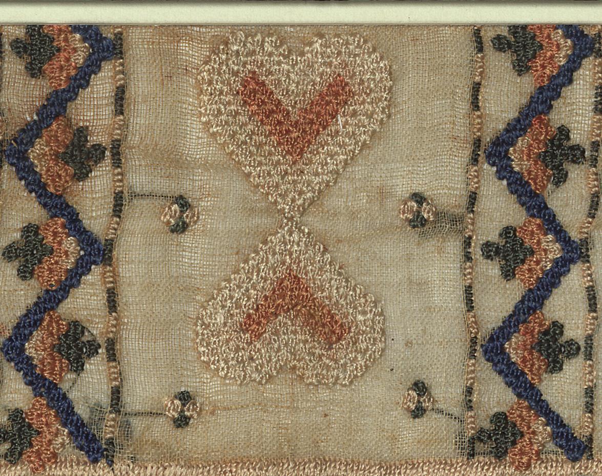 1957.0671 A Needlework Sampler, Detail 10