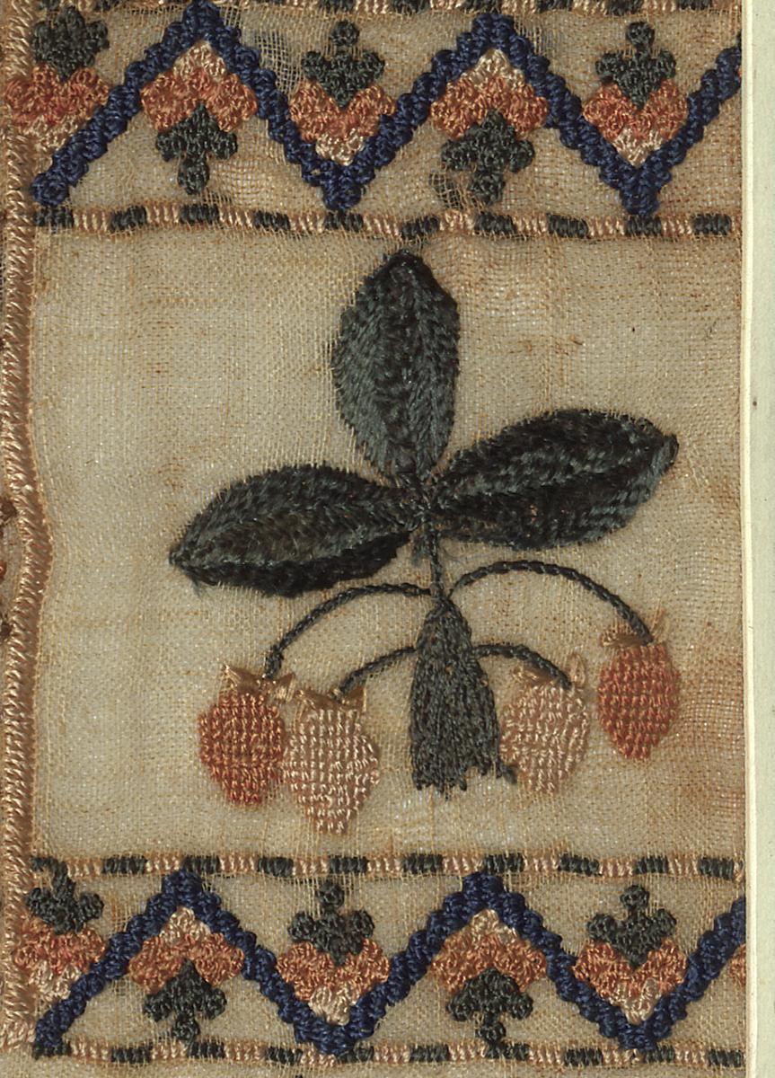 1957.0671 A Needlework Sampler, Detail 13