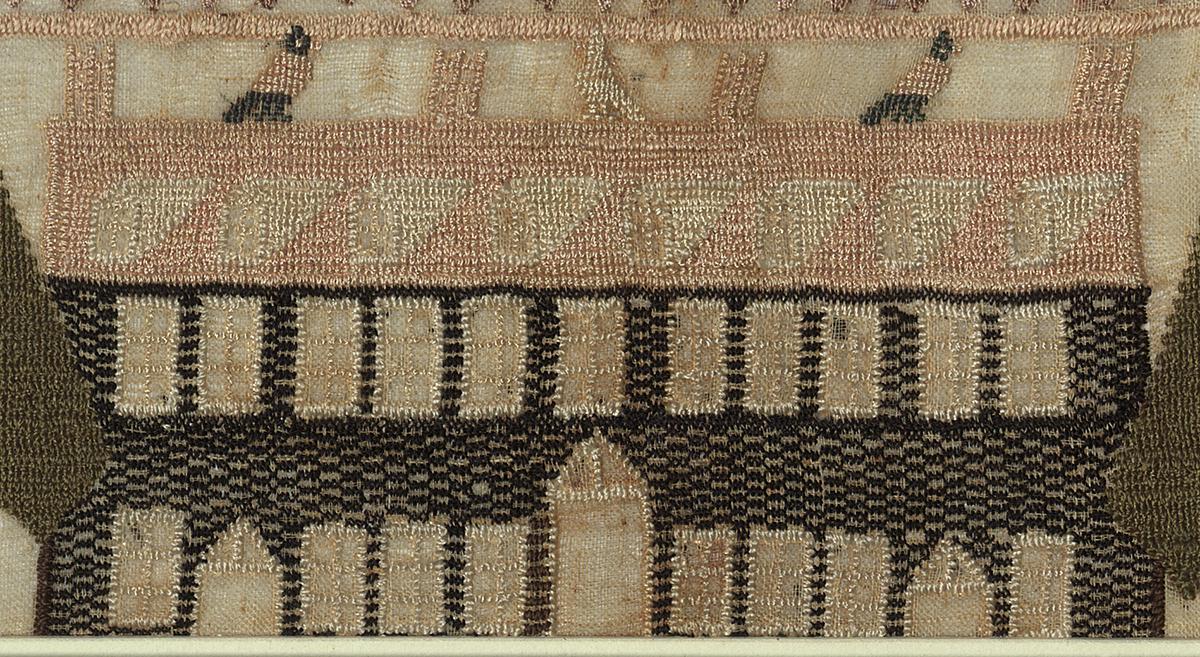 1957.0671 A Needlework Sampler, Detail 15