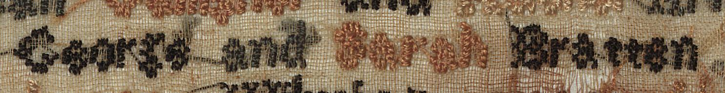 1957.0671 A Needlework Sampler, Detail 19